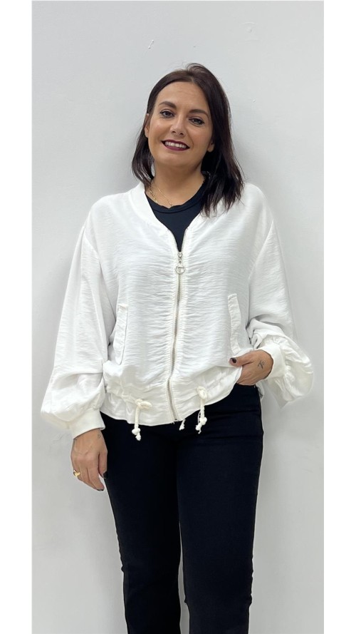 SUDADERA HALINA BLANCO