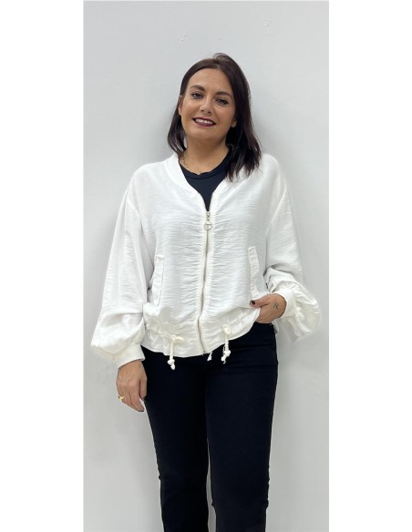 SUDADERA HALINA BLANCO