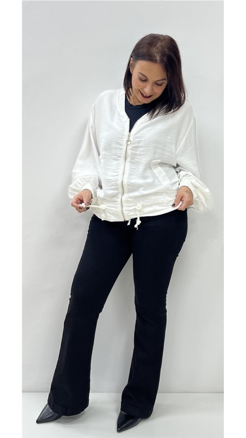 SUDADERA HALINA BLANCO