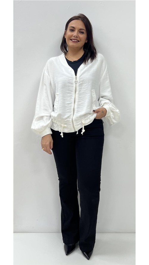 SUDADERA HALINA BLANCO