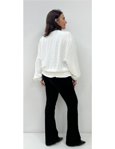 SUDADERA HALINA BLANCO