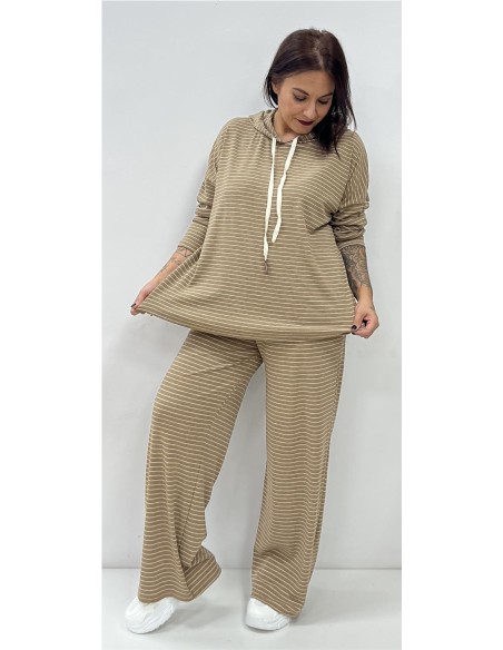 SUDADERA GRETA CAMEL