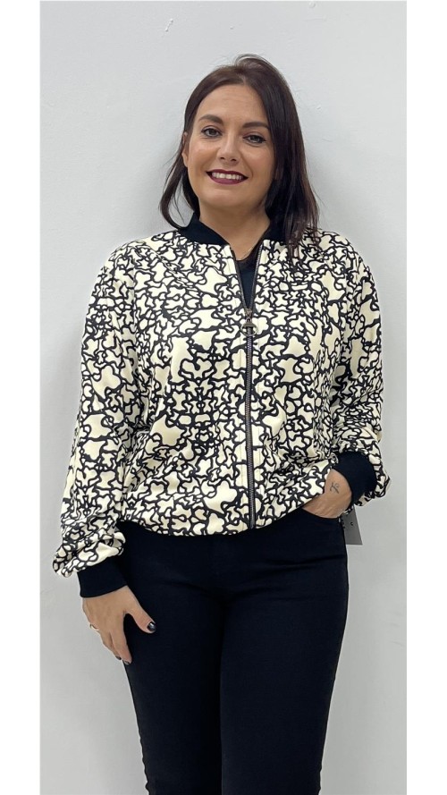 SUDADERA ANIMAL PRINT BEIG