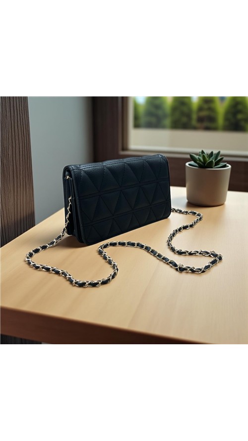 CARTERA NAPA ACOLCHADA NEGRO