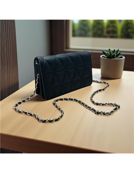 CARTERA NAPA ACOLCHADA NEGRO