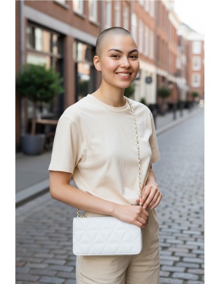 CARTERA NAPA ACOLCHADA BLANCO