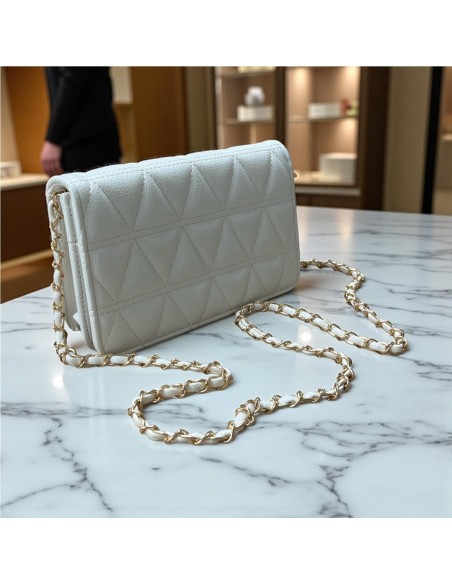 CARTERA NAPA ACOLCHADA BLANCO