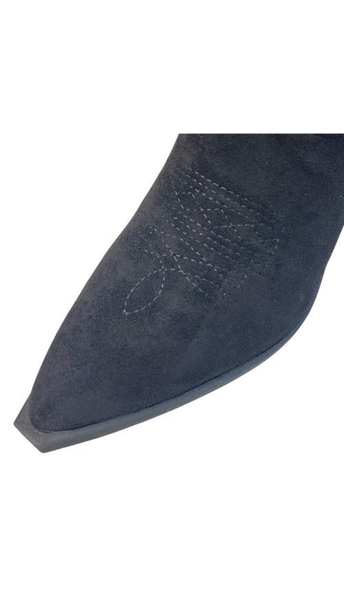BOTIN COW BOY SERRAJE NEGRO