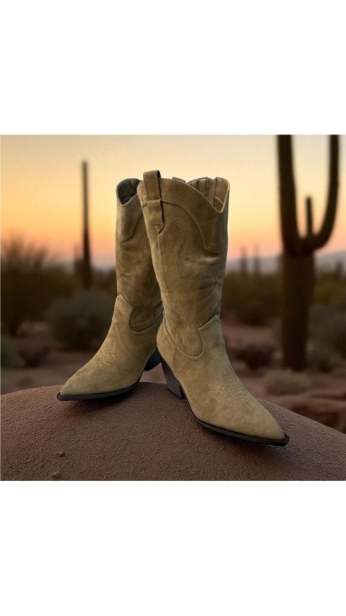 BOTIN COW BOY SERRAJE TAUPE