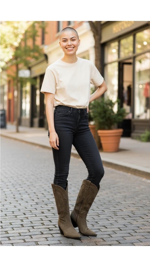 BOTIN COW BOY SERRAJE TAUPE