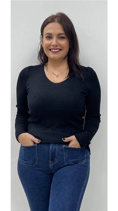 JERSEY BASIC CANALE NEGRO