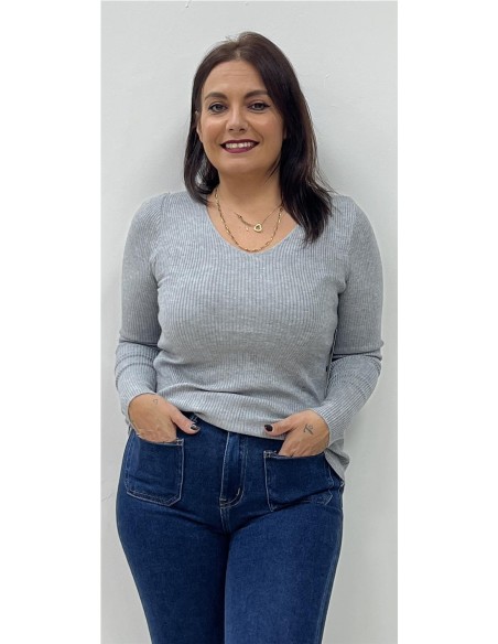 JERSEY BASIC CANALE GRIS