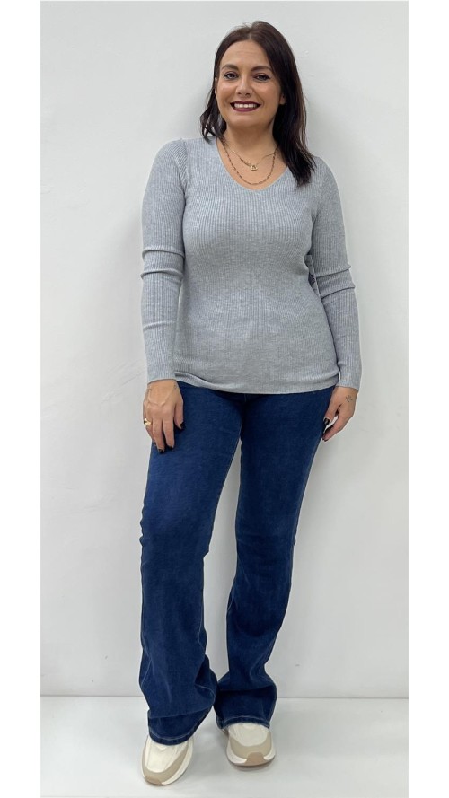 JERSEY BASIC CANALE GRIS