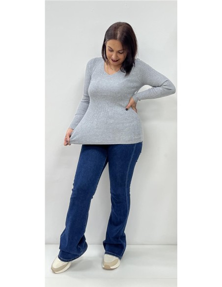 JERSEY BASIC CANALE GRIS