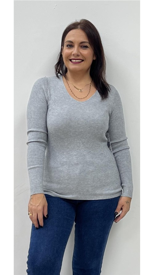 JERSEY BASIC CANALE GRIS