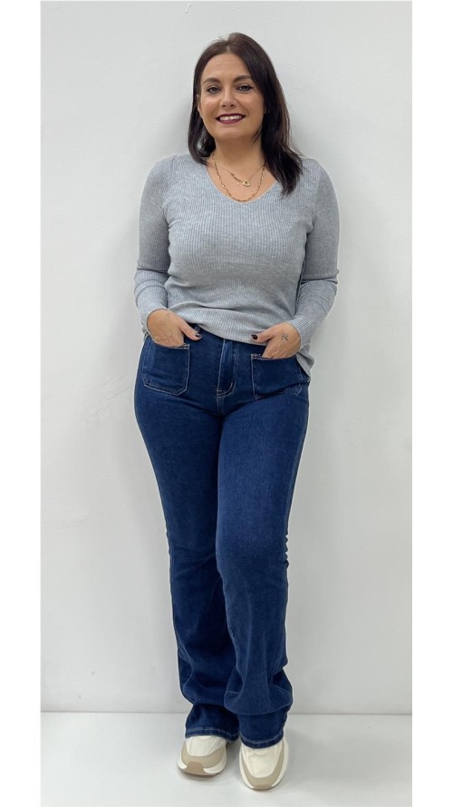 JERSEY BASIC CANALE GRIS