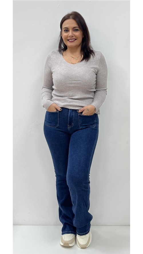 JERSEY BASIC CANALE TAUPE