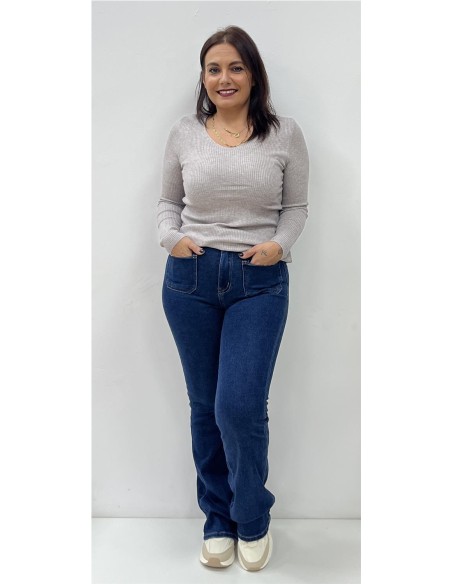 JERSEY BASIC CANALE TAUPE