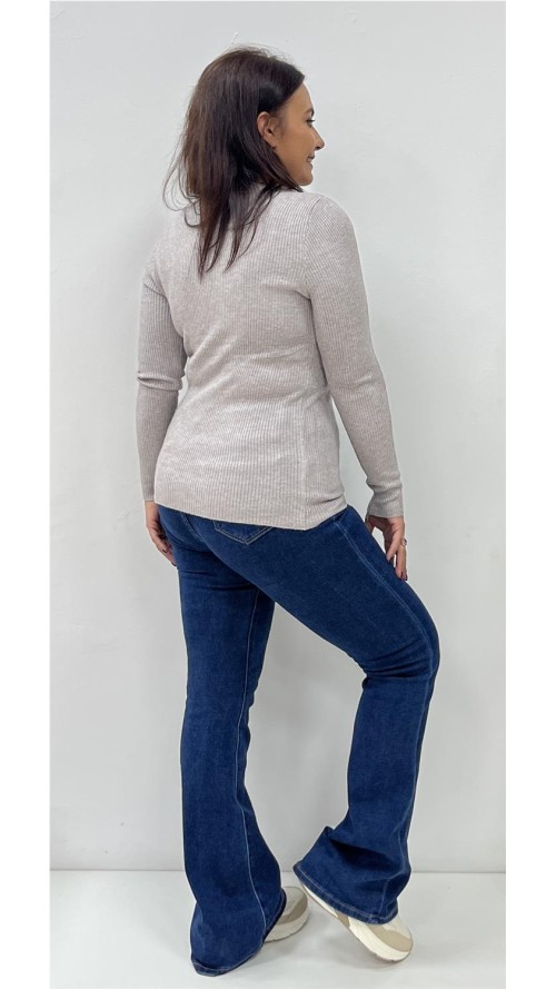 JERSEY BASIC CANALE TAUPE