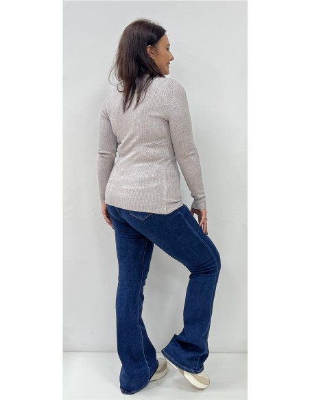 JERSEY BASIC CANALE TAUPE