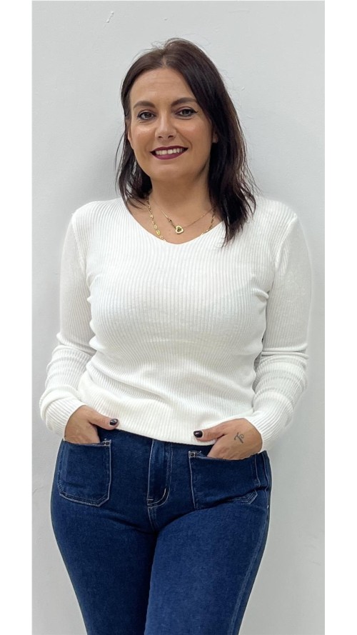 JERSEY BASIC CANALE BLANCO