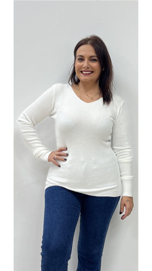 JERSEY BASIC CANALE BLANCO