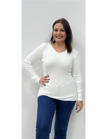 JERSEY BASIC CANALE BLANCO