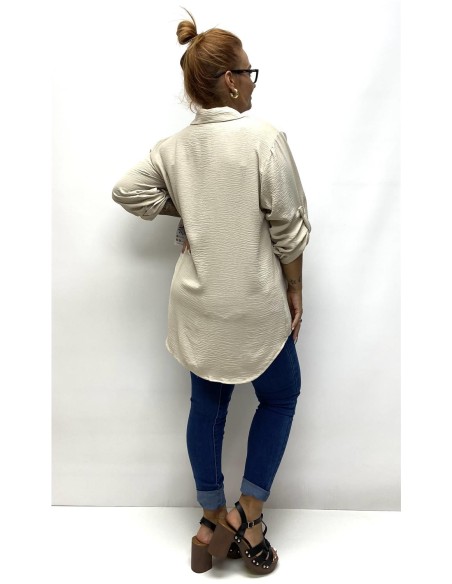 CAMISA BASIC PLUSA BEIG