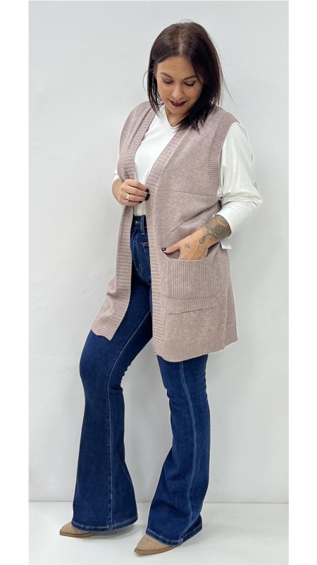 CHALEQUILLO BOLSILLO MARRON 2