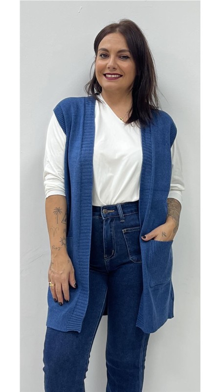 CHALEQUILLO BOLSILLO AZUL