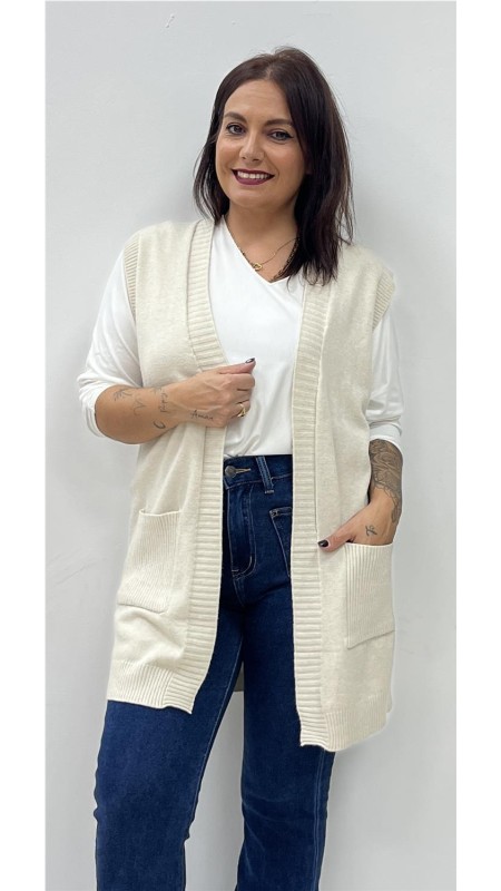 CHALEQUILLO BOLSILLO BEIG