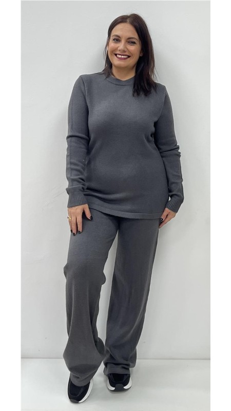 CONJUNTO AMANDA GRIS OSCURO