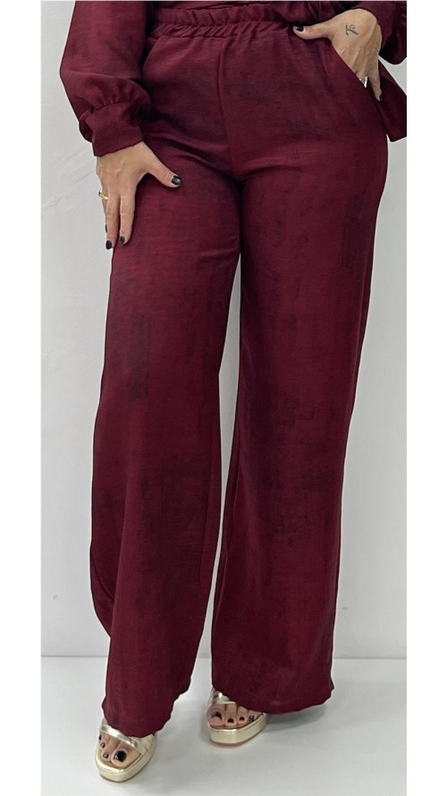 PANTALON VANIA BURDEOS