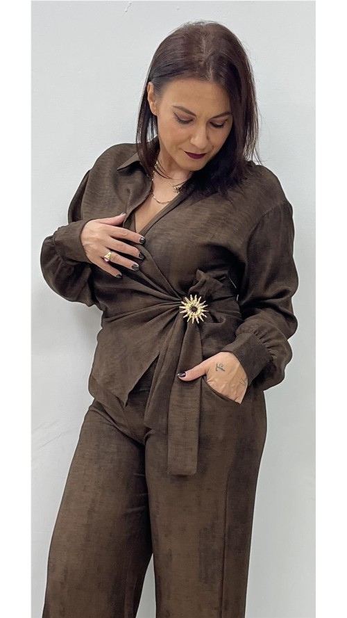 TOP VENERA MARRON