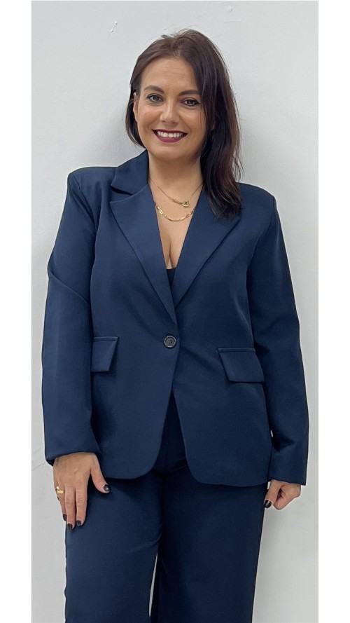 CHAQUETA BOTON MARINO