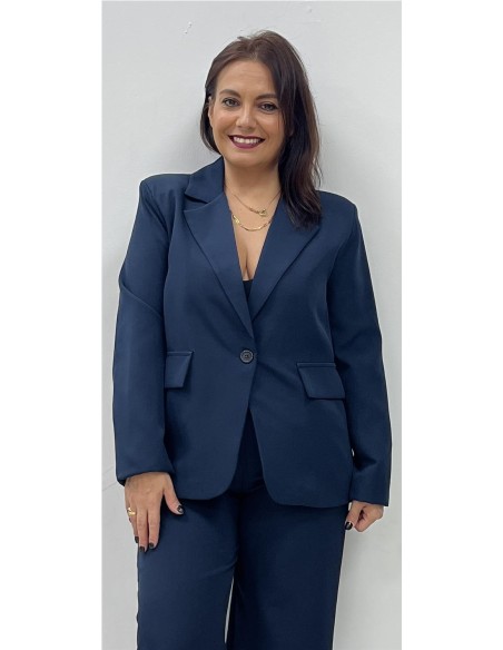 CHAQUETA BOTON MARINO
