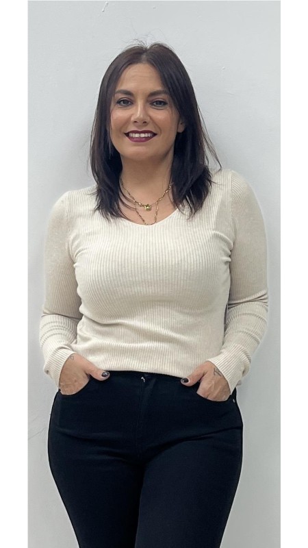 JERSEY BASIC CANALE BEIG