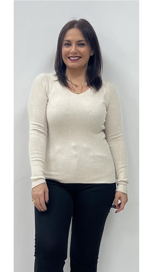 JERSEY BASIC CANALE BEIG