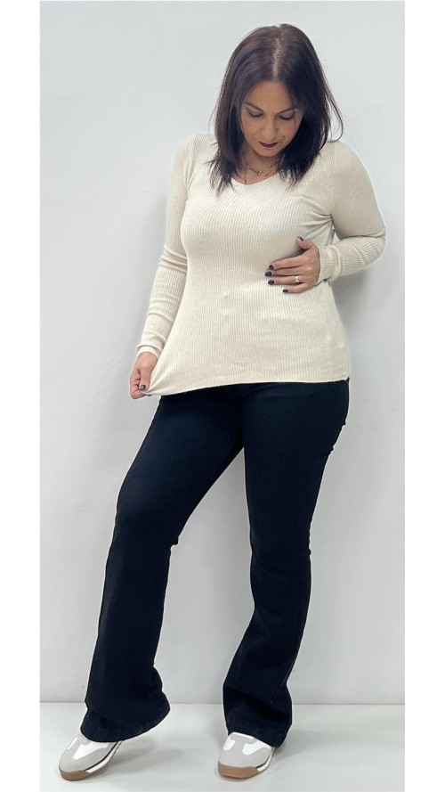 JERSEY BASIC CANALE BEIG