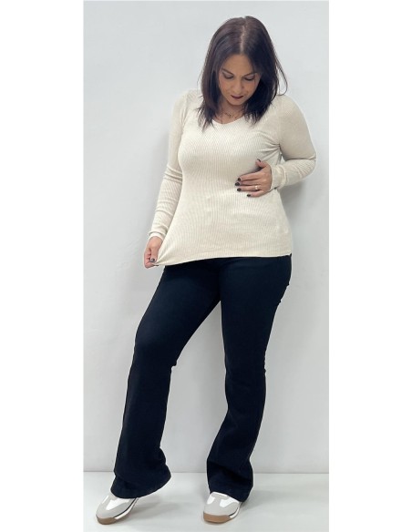 JERSEY BASIC CANALE BEIG