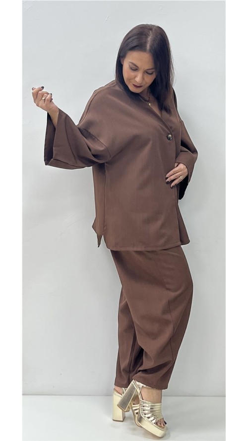 CONJUNTO HELIANA MARRON