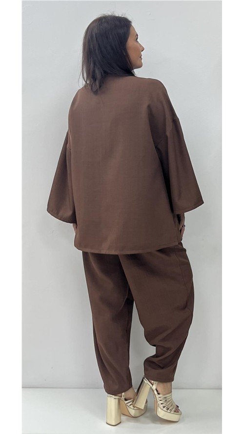 CONJUNTO HELIANA MARRON