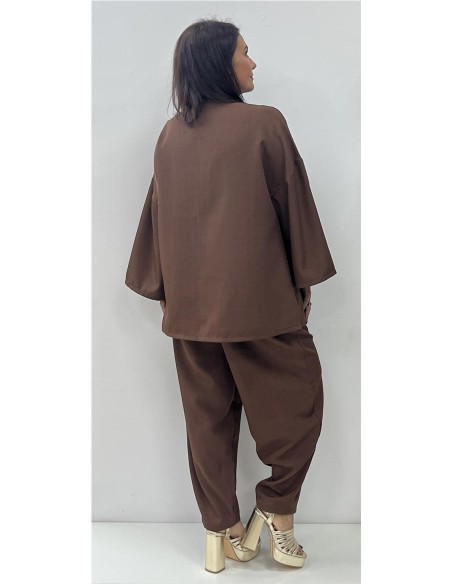 CONJUNTO HELIANA MARRON