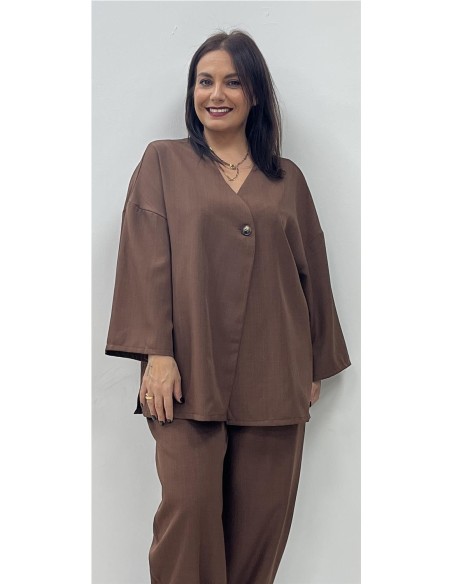 CONJUNTO HELIANA MARRON