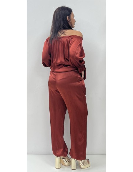 TOP SATINADO GIRONA TEJA