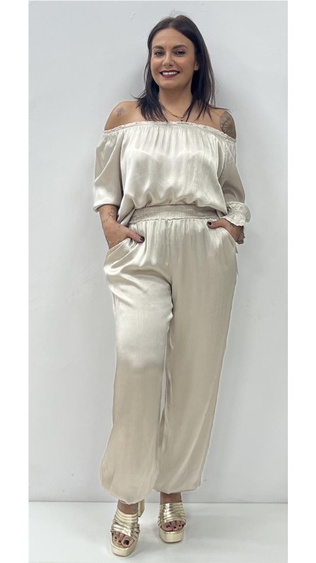 TOP SATINADO GIRONA TAUPE 2