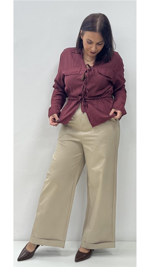 CAMISA PARIS BURDEOS