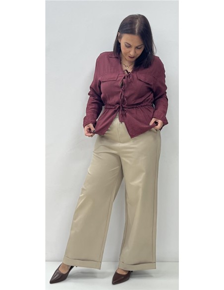 CAMISA PARIS BURDEOS