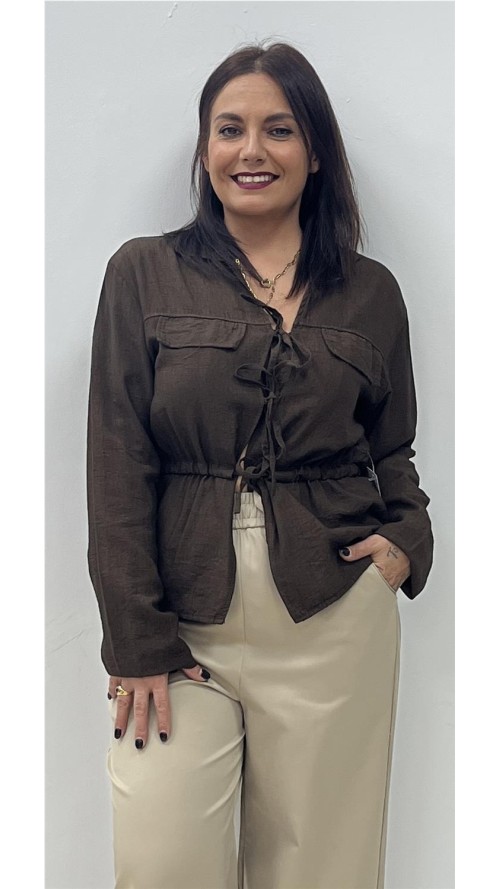 CAMISA PARIS MARRON