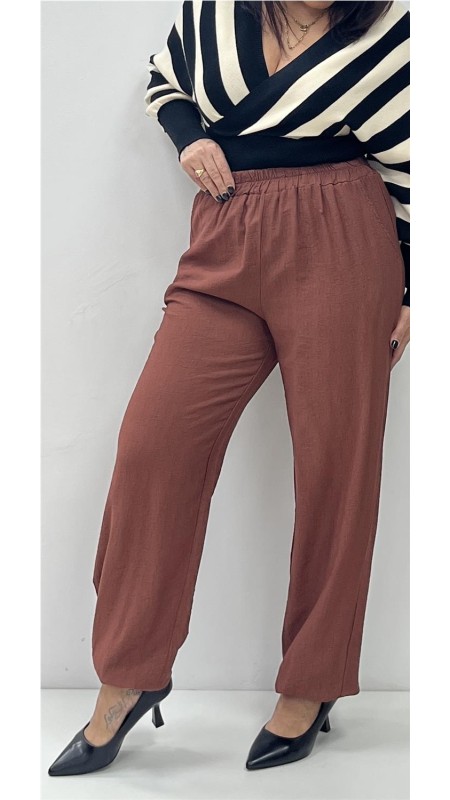 PANTALON MARTA TEJA